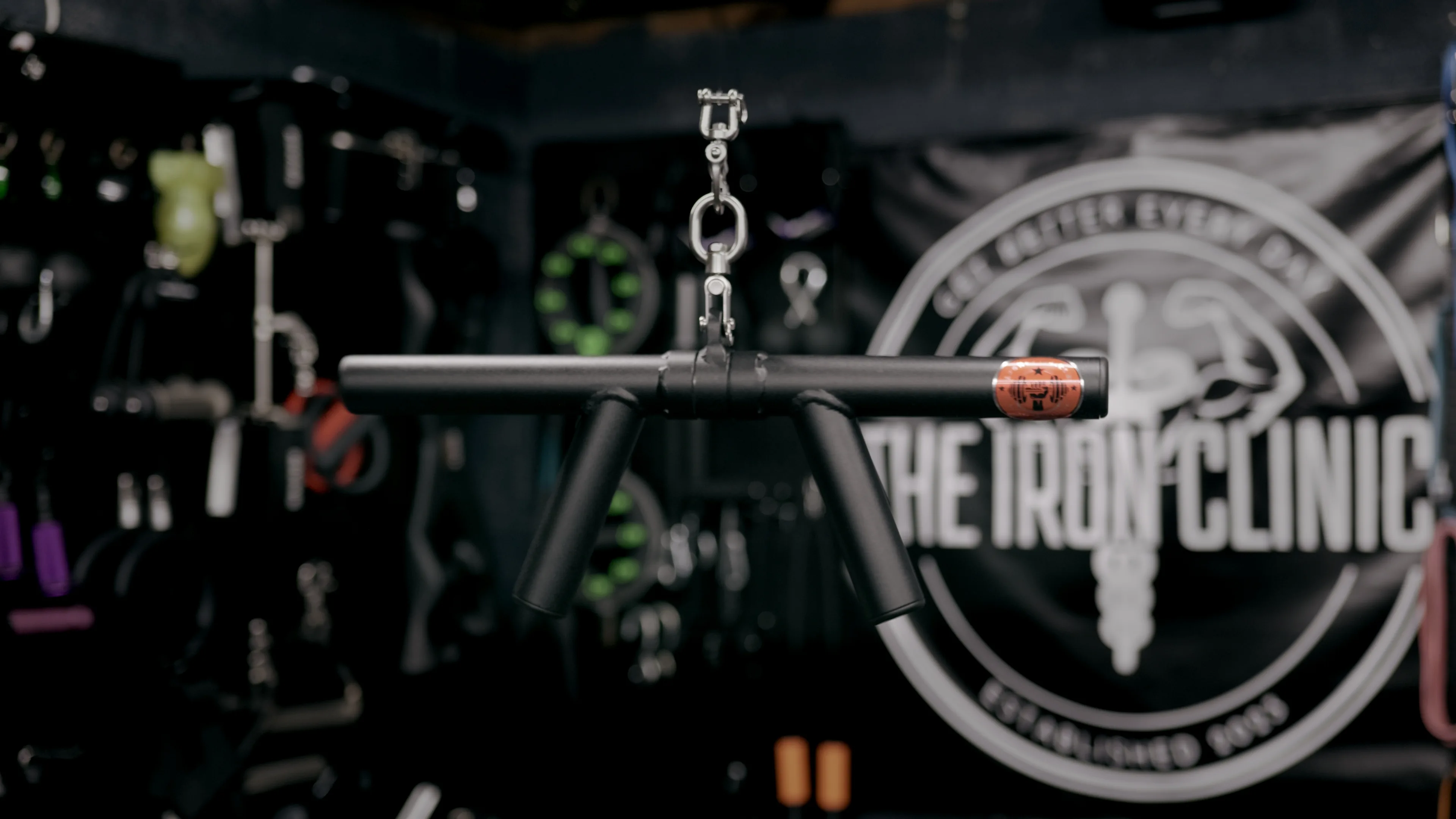 LPG Muscle Boar Tusk cable attachment suspended in air